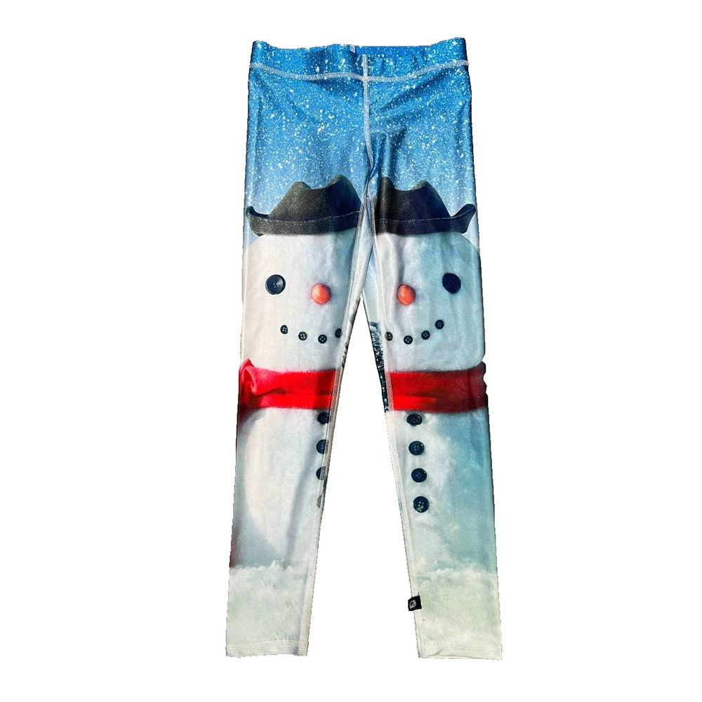 Terez snowman Holliday winter New Year theme leggings‎ Size Small A001908
